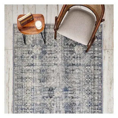 Kasmir Rugs Alaca Kırkyama Rug, 120cmx180cm, Blue Multi