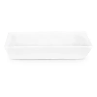 Karaca Carmen Trend Porcelain Serving Platter, 18cmx10cm, White