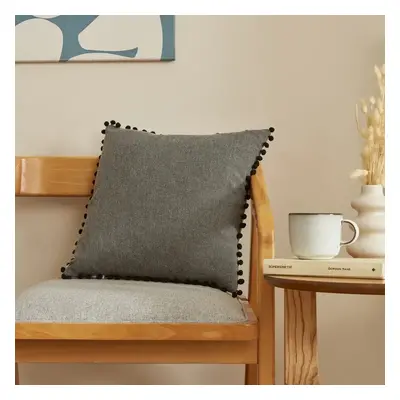 Karaca Home Reneta Filled Cushion, Anthracite