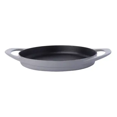 Pot Art Cast Iron Induction Shallow Stock Pot, 22cm, Grey