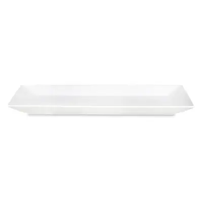 Karaca Carmen Trend Rectangle Porcelain Serving Platter, 39cmx19.5cm, White