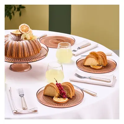 Karaca Marida 7-Piece Glass Serveware Set for People, 21cm, Brown