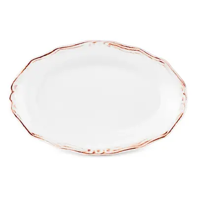 Karaca​ Elizabeth Ceramic Serving Platter, 20cm, Ecru