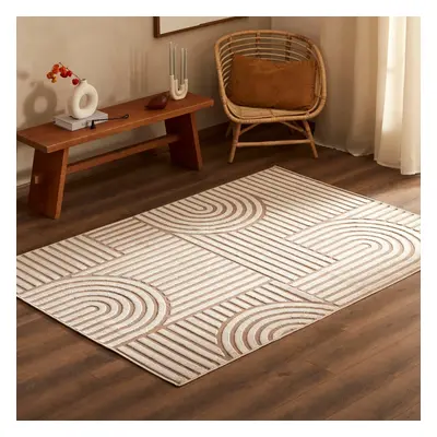 Kasmir Rugs 7/24 Scandinavian Thor Rug, 160cmx230cm, Beige Multi