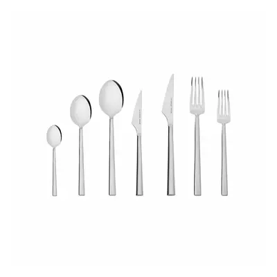 Karaca Halley 84-Piece 316+ Stainless Steel Cutlery Set for People, Platinum