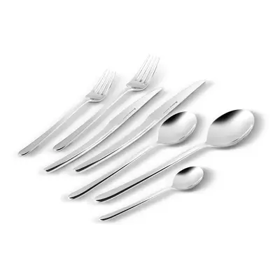 Karaca Tornado 84-Piece Stainless Steel Cutlery Set for People, Silver