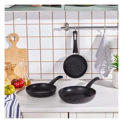 Karaca Biogranite Dide 3-Piece Induction Pan Set, Black