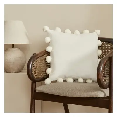 Karaca Home Bonte Filled Cushion, 43cmx43cm, Cream