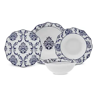 Karaca Maren 24-Piece Bone China Dinner Set for People, Multi