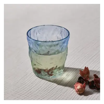 Karaca Glacier Glass Tumbler Glass, 287ml, Transparent Blue Green