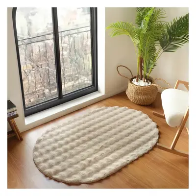 Kaşmir Rugs 7/24 Cosy Premium Bubble Rug, 80cmx150cm, Beige