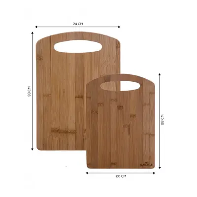 Karaca Stark Piece Bamboo Chopping Board Set, Wood