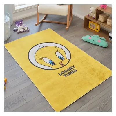 Kaşmir Rugs Tweety Decorative Art Children and Young Rug, 100cmx150cm, Yellow Multi