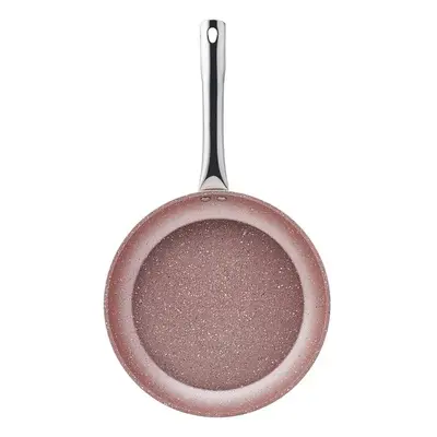 Karaca Avanos Rosegold Biogranite Shallow Stockpot, 26cm, Rose Gold