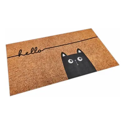 Kasmir Rugs 7/24 Sare Hello Decorative Door Mat, 45cmx75cm, Multi