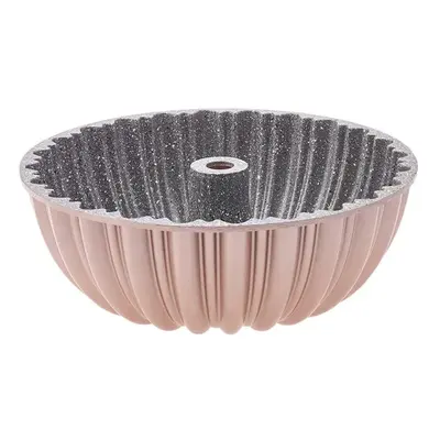 Karaca Cake Pro Aluminium Cast Decorative Bundt Cake Tin, 25.5cm, Rose Gold