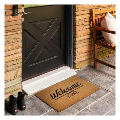 Kaşmir Rugs 7/24 Welcome Home Coco Door Mat, 45cmx75cm, Multi