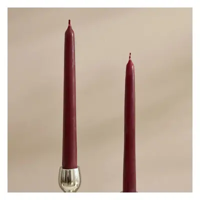 Karaca Home Andy 2-Piece Candle, 24cm, Burgundy