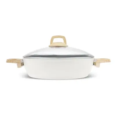 Karaca Swiss Crystal Induction Casserole, 26cm, Creamy