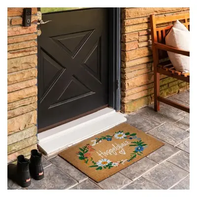 Kaşmir Rugs 7/24 Welcome Coco Door Mat, 45cmx75cm, Multi