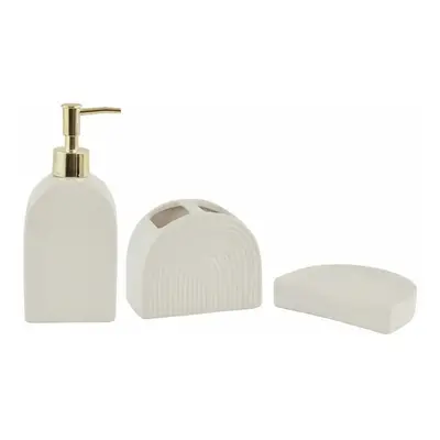 Karaca Home South Beach Bali 3- Piece Bath Set, White