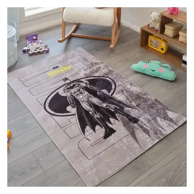 Kaşmir Rugs Batman Children and Young Rug, 100cmx150cm, Black