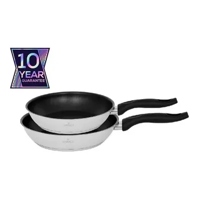 Karaca BioDiamond Exterior 2-Piece Non-Stick Induction Exterior Pan Set with Bakelite Handle, Bl