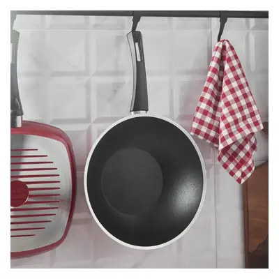 Karaca BioDiamond Cherry Wok Pan, 28cm, Black