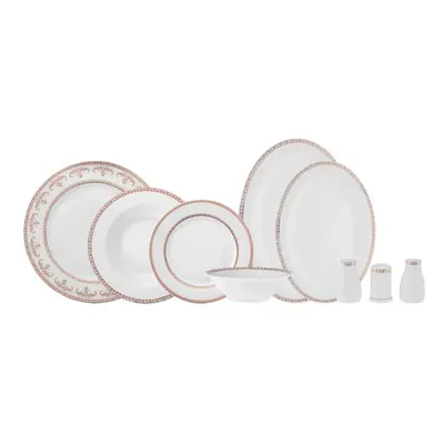 Karaca 100th Anniversary of the Turkish Republic Araf 56-Piece Bone China Dinner Set for People,