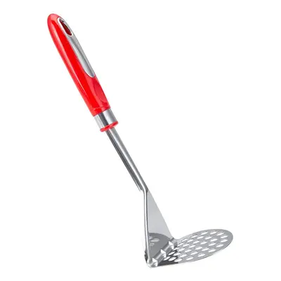 Karaca Retro Stainless Steel Masher, Red Silver