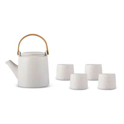 Karaca Yuuki 7-Piece Ceramic Tea Cup Set for People, Beige