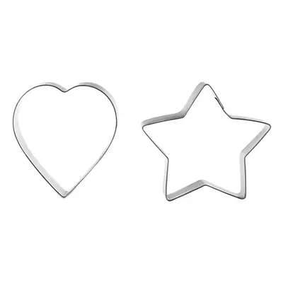 Karaca New Year Christmas Star Love Stainless Steel Cookie Cutter, Piece, Silver