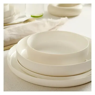 Karaca Finesse 24-Piece Porcelain Dinner Set for People, White