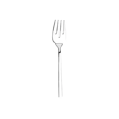 Karaca Flame Stainless Steel Serving Fork, 24.5cm, Silver