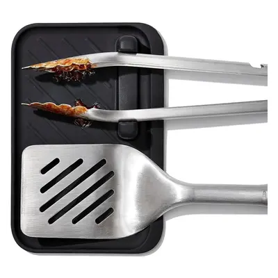 Oxo Good Grips 3-Piece Grilling Tool Set, Black Grey