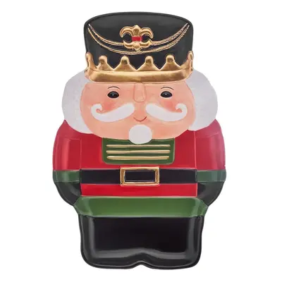 Karaca New Year Christmas Nutcracker Decorative Plate, 23cm, Multi