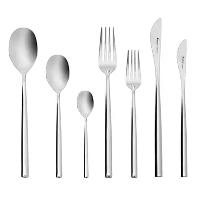 Karaca New Liza 84-Piece Stainless Steel Cutlery Set for People, Silver