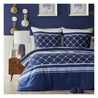 Nautica Knot 100% Turkish Cotton Duvet Cover Set, Double, 200cmx200cm, Multi