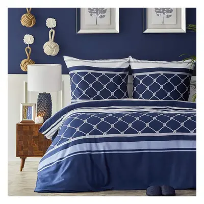 Nautica Knot 100% Turkish Cotton Duvet Cover Set, King, 230cmx220cm, Multi