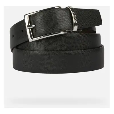 GEOX Belt Man Black/coffee, Size: