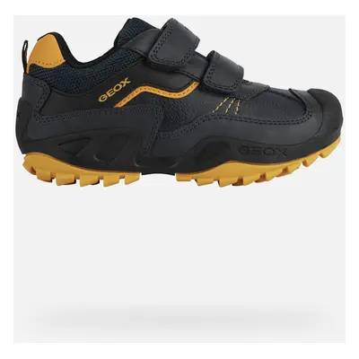 GEOX New Savage Boy Navy/ochreyellow, Size: