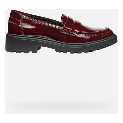 GEOX Casey Girl Dark Burgundy, Size: