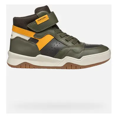 GEOX Perth Boy Dark Green/ochre Yellow, Size: