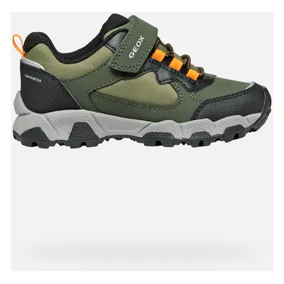 GEOX Magnetar Abx Junior Dark Green/light Orange, Size: