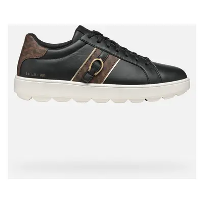 GEOX Spherica Ecub-1 Woman Black/dark Brown, Size: