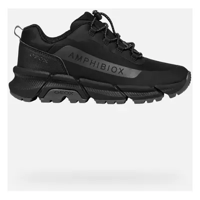 GEOX Flexyper Plus Abx Boy Black/dark Grey, Size: