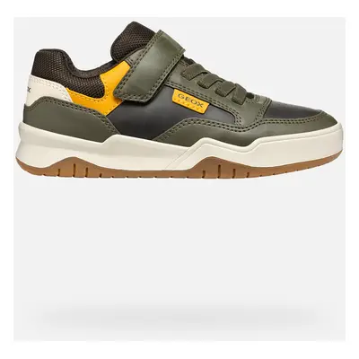 GEOX Perth Boy Dark Green/ochre Yellow, Size: