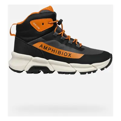 GEOX Flexyper Plus Abx Boy Dark Grey/dark Orange, Size: