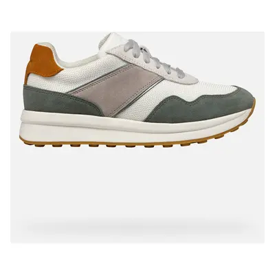 GEOX Runntix Woman Off White/sage, Size: