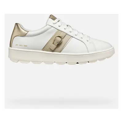 GEOX Spherica Ecub-1 Woman White/light Taupe, Size: